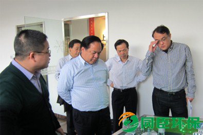 楼增明一行参观上海同臣环保有限公司